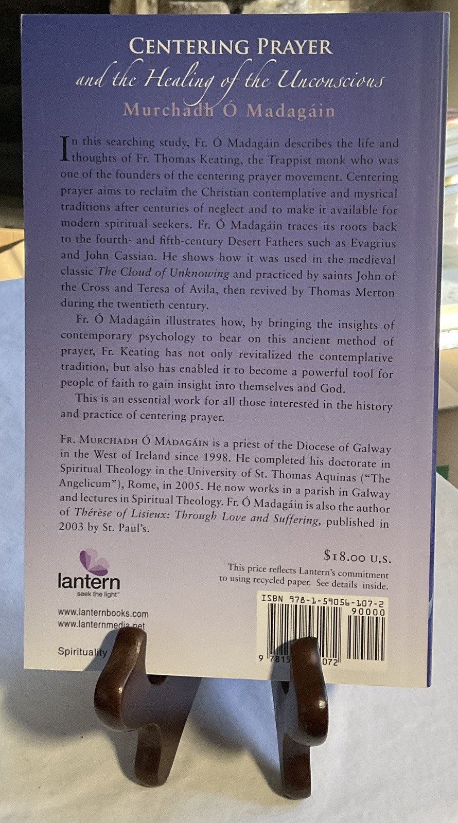 Centering Prayer and the Healing of the Unconscious by Murchadh O’Madagain