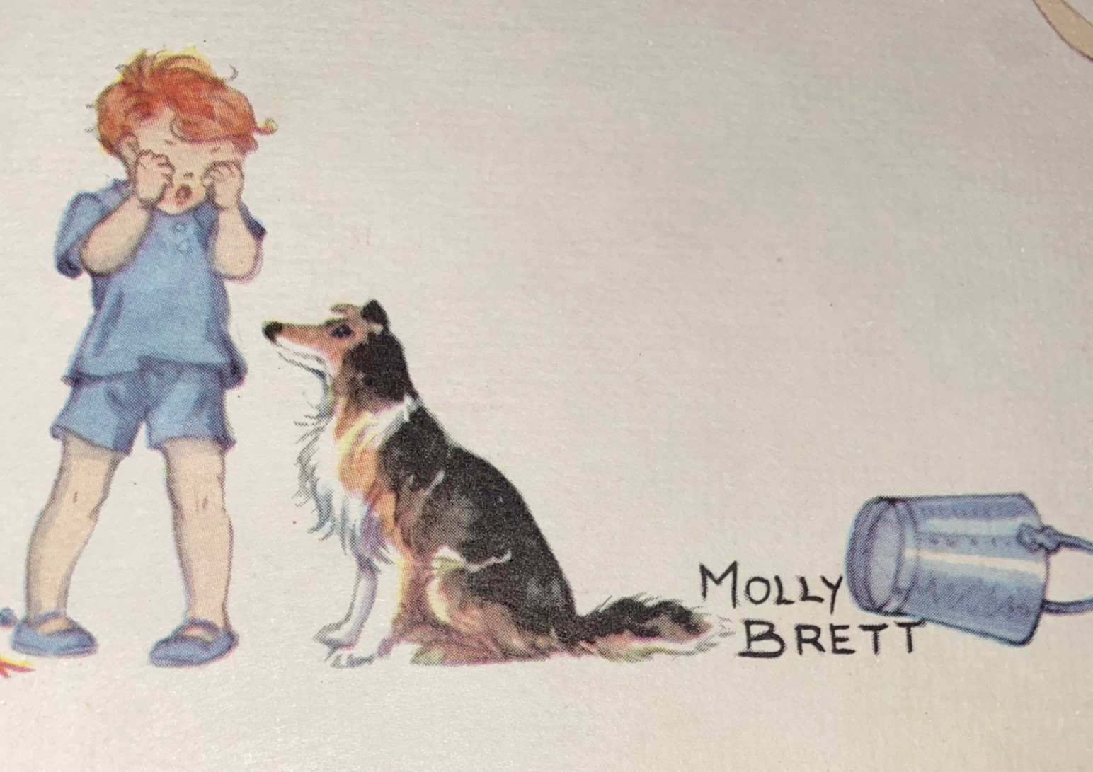 1961 NURSERY RHYMES by Molly Brett ~ 12” X 9” Color Pages Suitable For Framing
