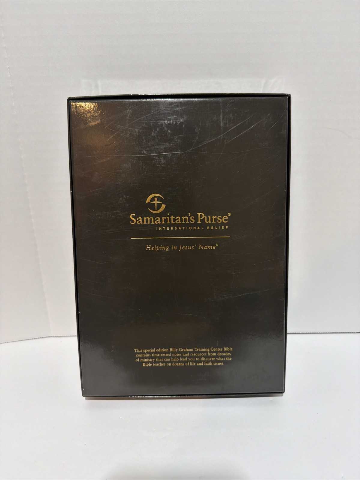 NKJV The Billy Graham Training Center Bible Black Genuine Leather 2004 Nelson