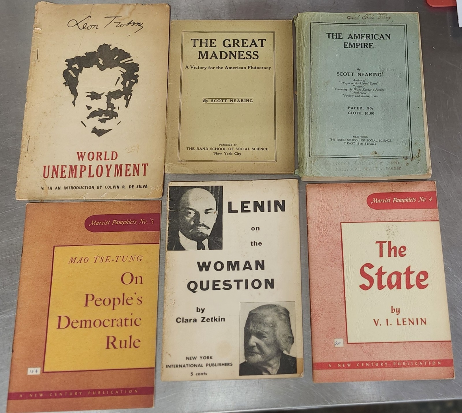 Vtg Radical Pamphlets Lot Black Liberation Socialism Apartheid Cuba Mao Marx