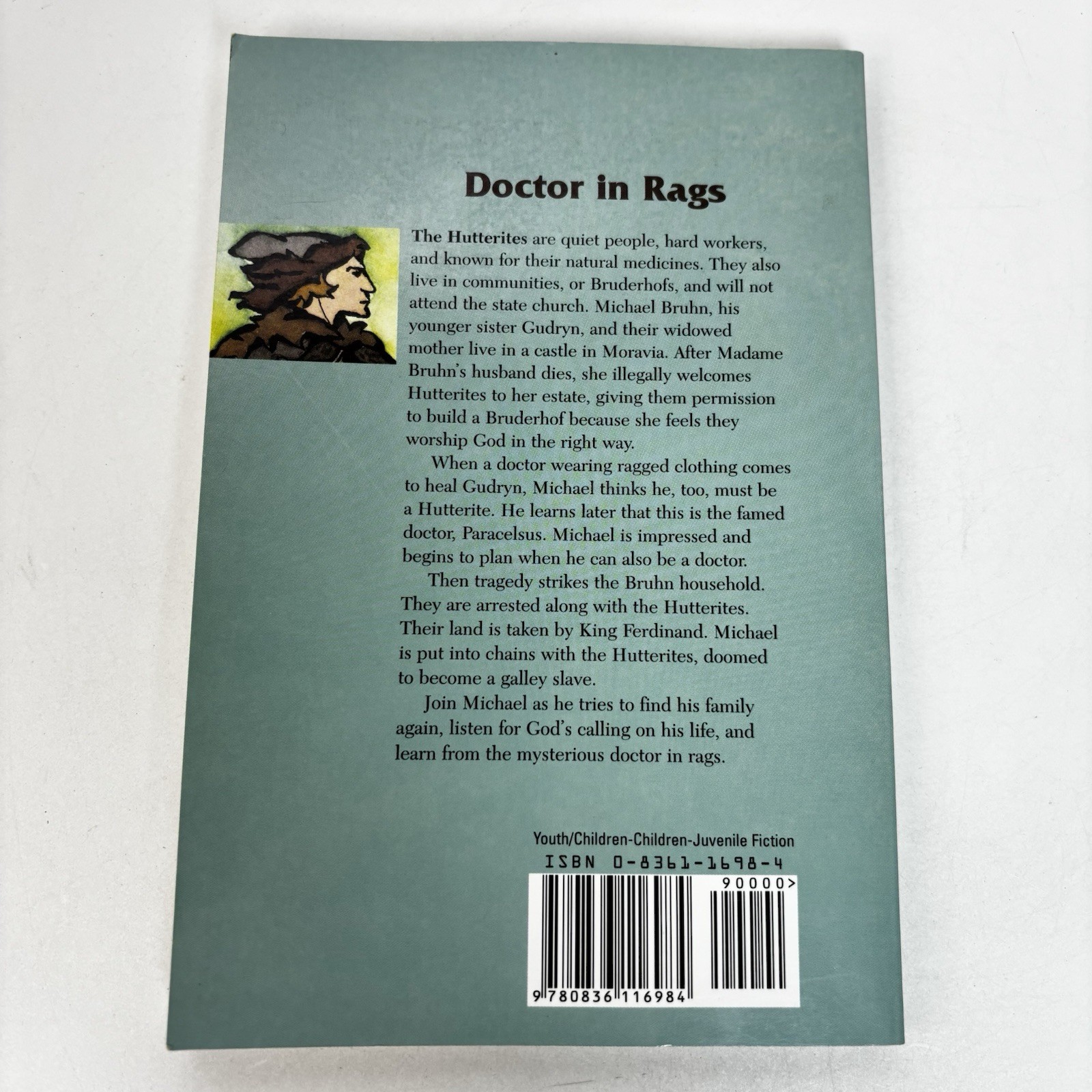 Doctor in Rags Louise A Vernon 1973 Herald Press TPB Historical Juvenile VG 1 H