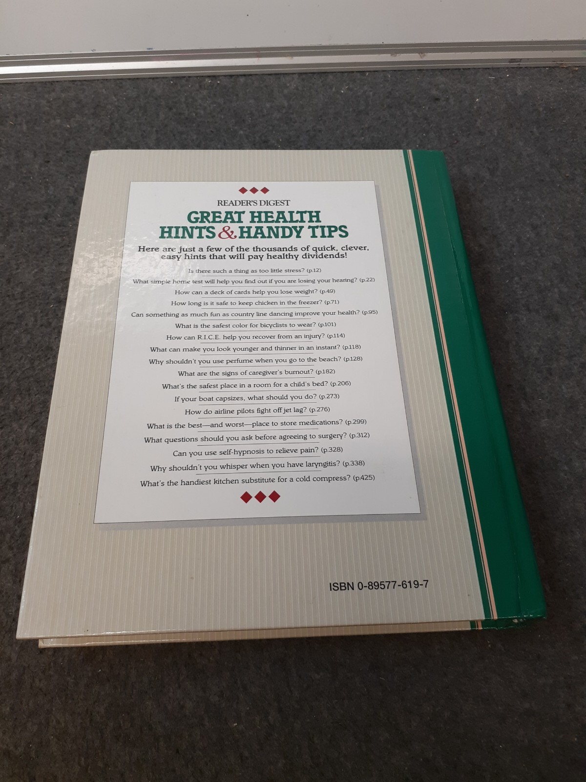 Great Health Hints And Handy Tips by Reader’s Digest (1994, Hardcover)