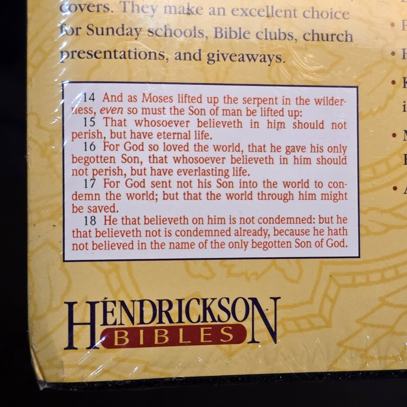 Hendrickson Bibles Gift & Award Bible King James Version Black Imitation Leather