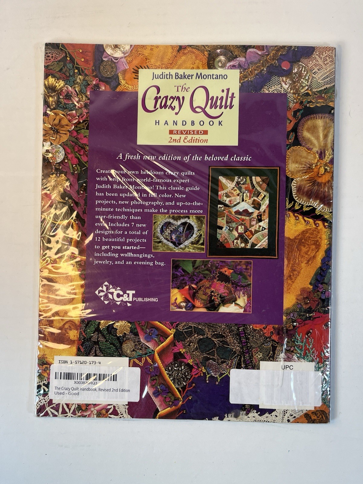 The Crazy Quilt Handbook Revised 2nd Edition Judith Baker Montano 2001 Paperback