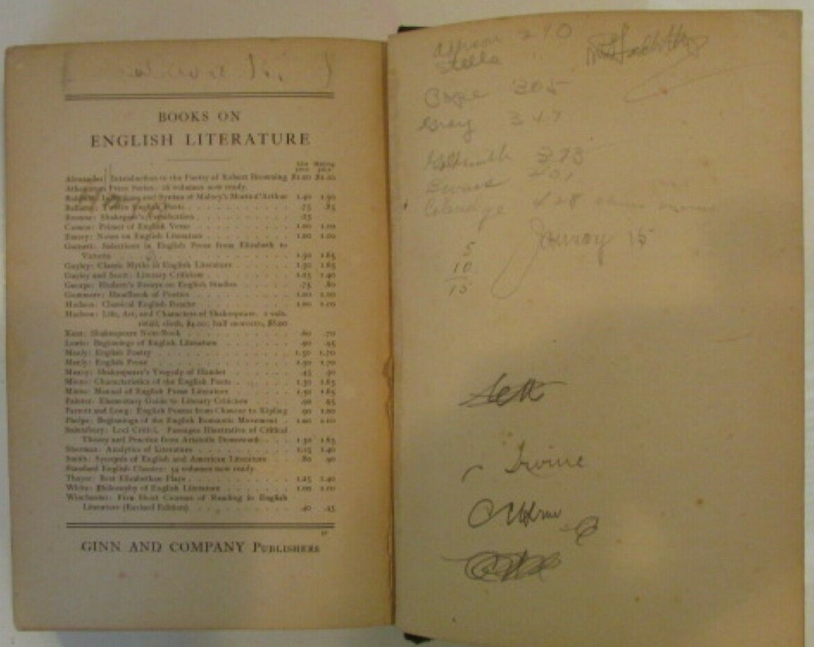 English Literature Its History and Its Significance for the Life … 1909