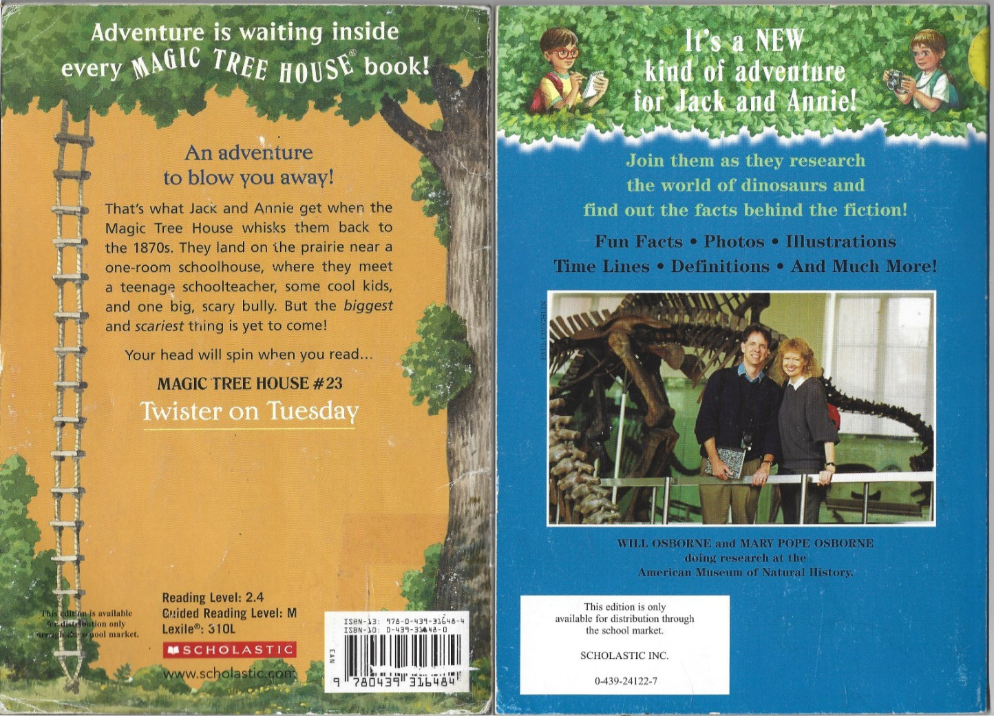 Magic Treehouse7,9,17,23 & Dinosaur Field Guide 1,by Mary Pope Osborne, PB B32