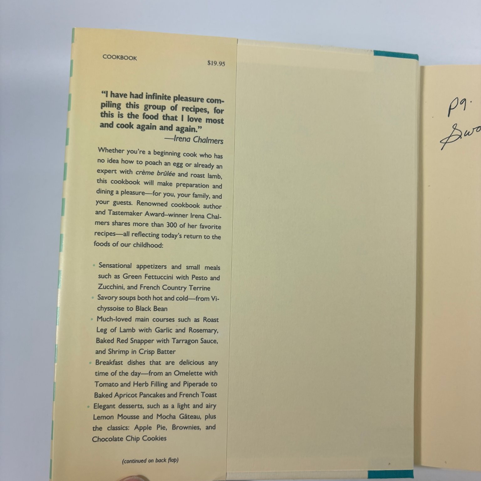 Irena Chalmers All Time Favorites 1990 First Edition Cookbook Prentice Hall