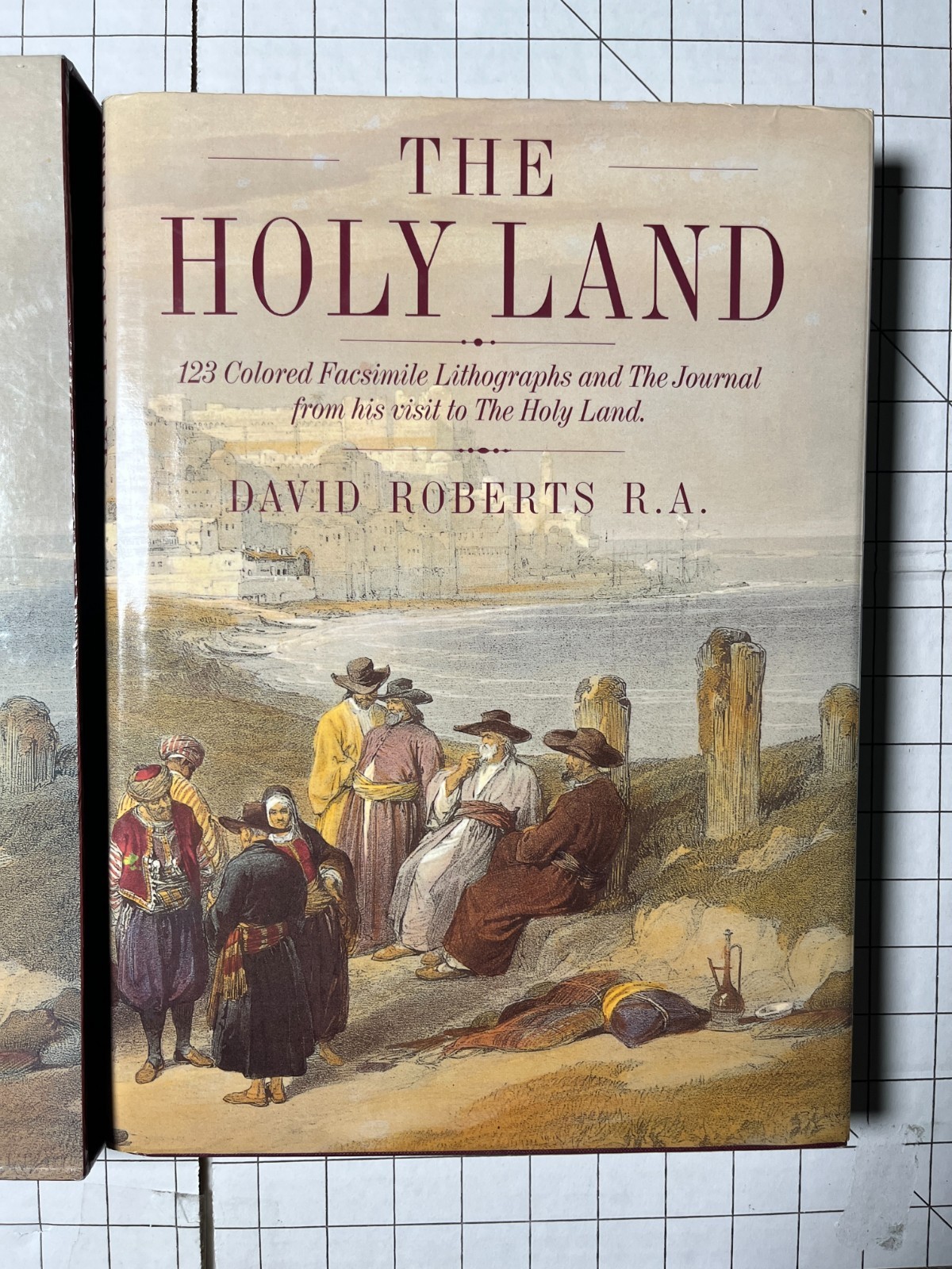 The Holy Land: 123 Colored Facsimile Lithographs by David Roberts HC/DJ Slipcase
