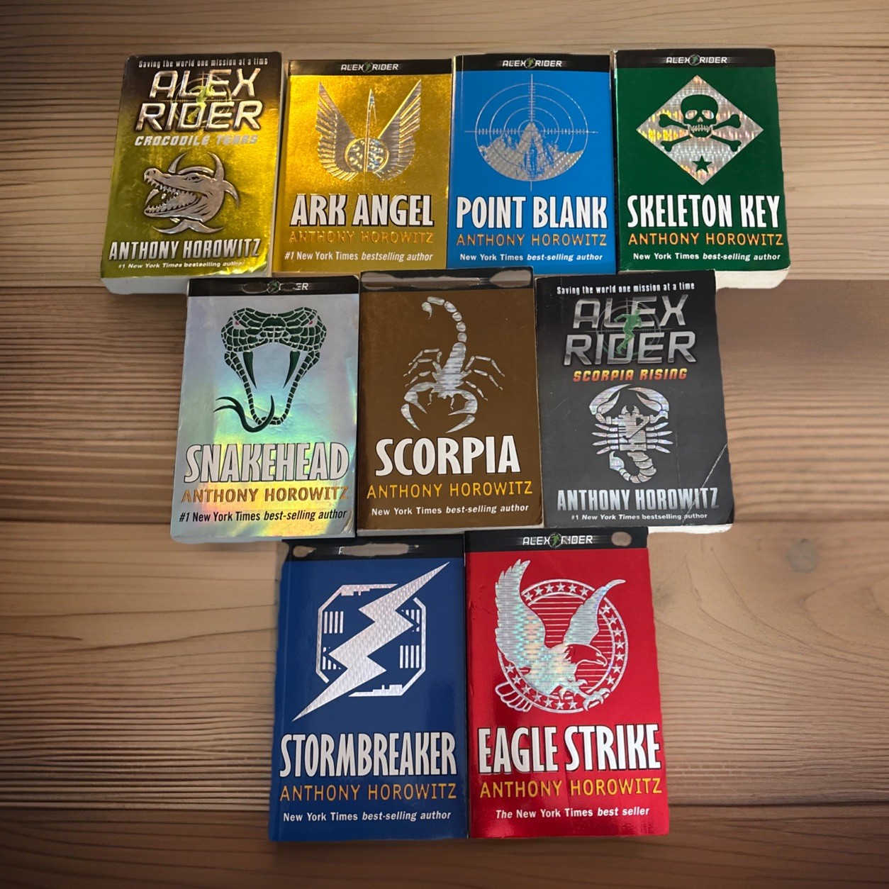 Lot of 8 Alex Rider Series by Anthony Horowitz spy Chapter Boy books