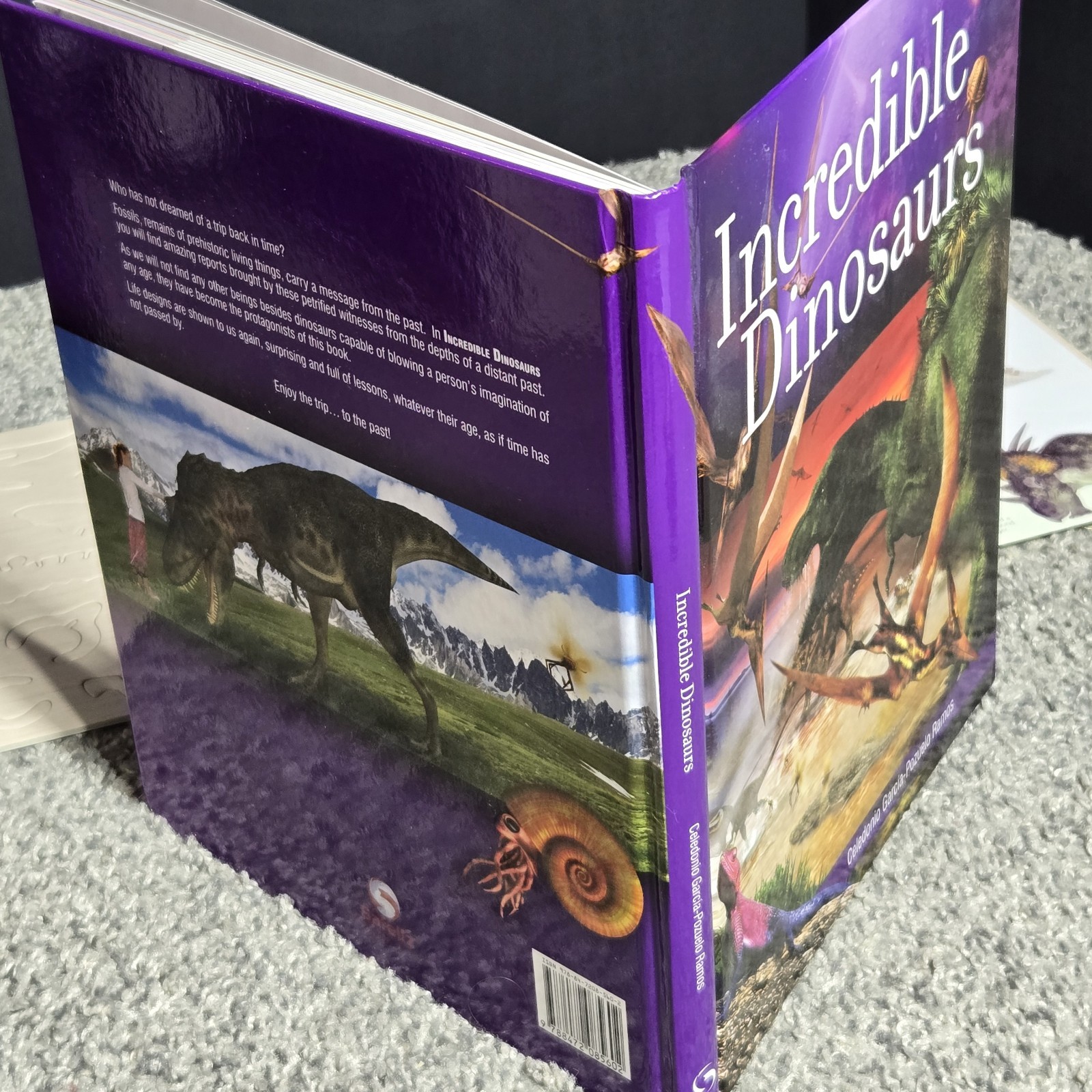 NEW Incredible Dinosaurs Book By Safeliz Educational Includes Cut Outs Reading