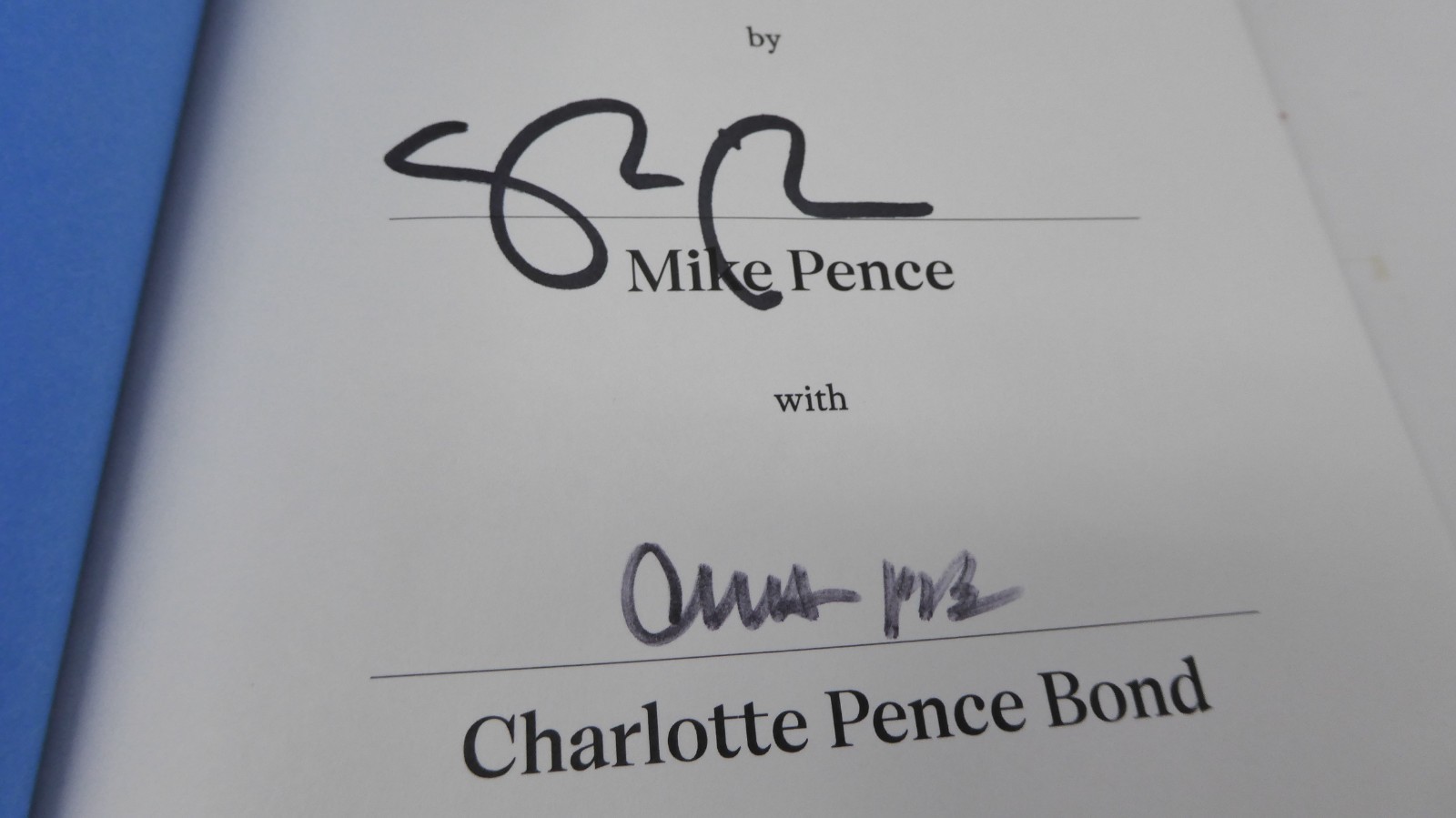 *2x SIGNED* Mike Pence & Charlotte Go Home for Dinner Advice Faith Family (HC)