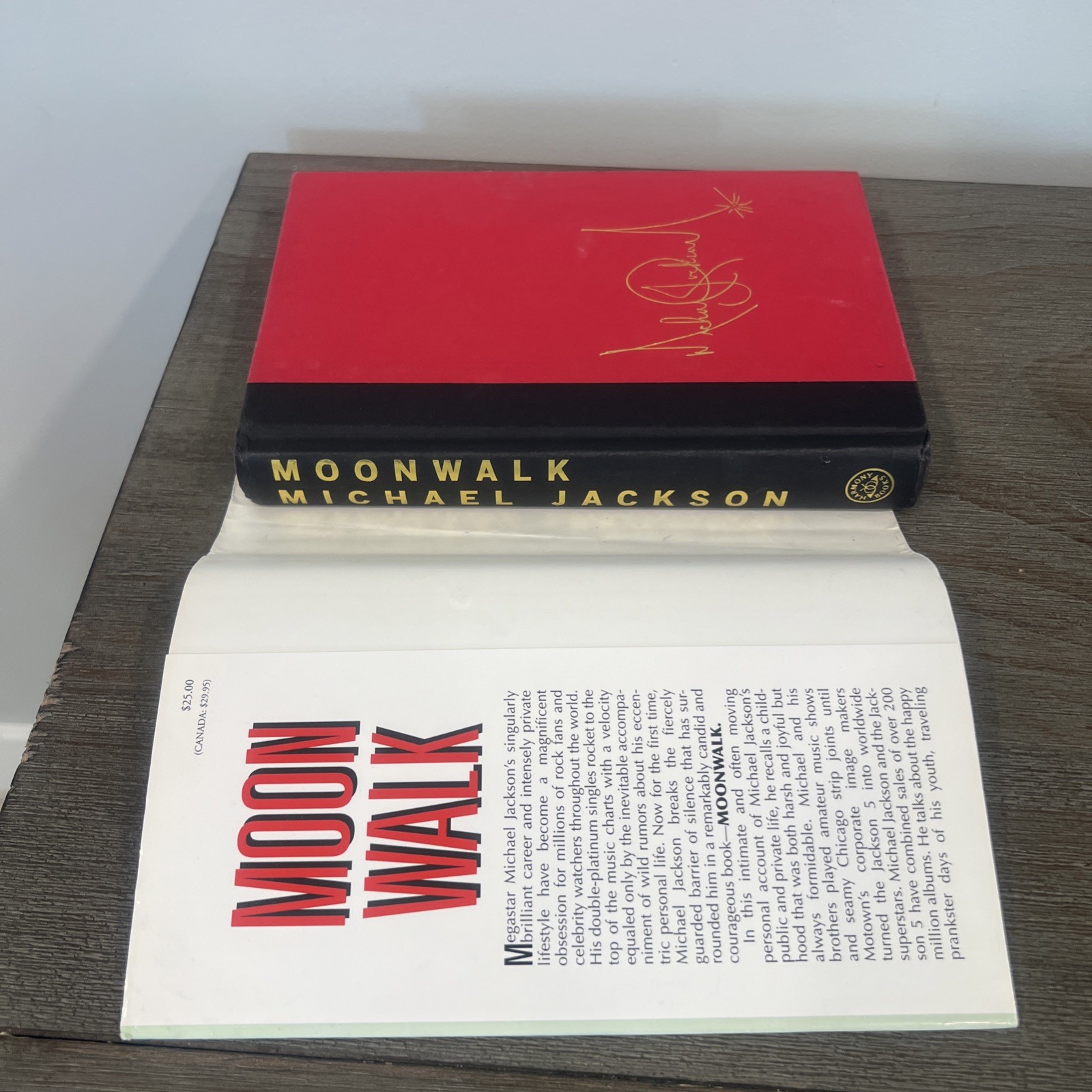 Moonwalk: A Memoir Revised Edition By Michael Jackson Hardcover Book
