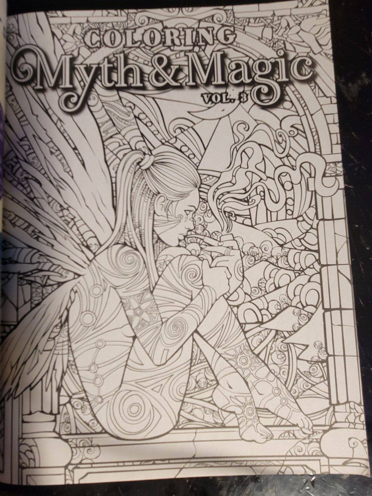 COLORING MYTH & MAGIC Vol 3 Adult Coloring Book With 47 Prints Ready To Frame