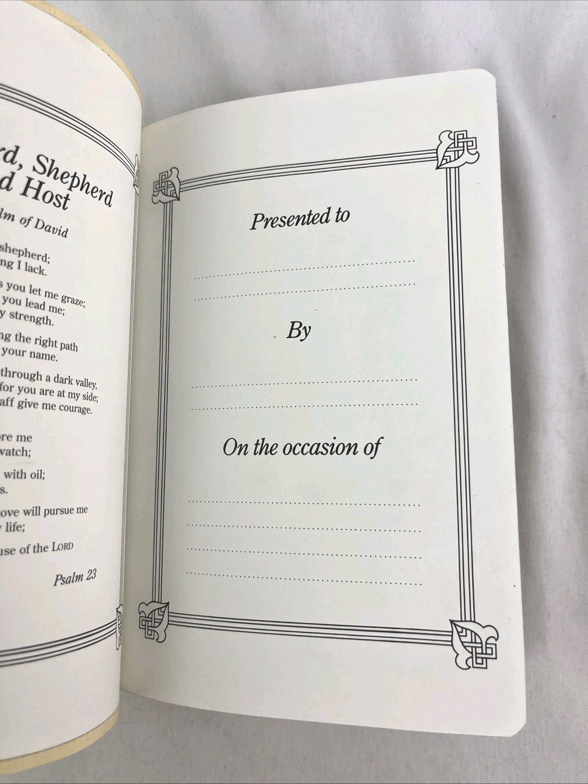 The New American Bible by Catholic World Press White Faux Leather Cover