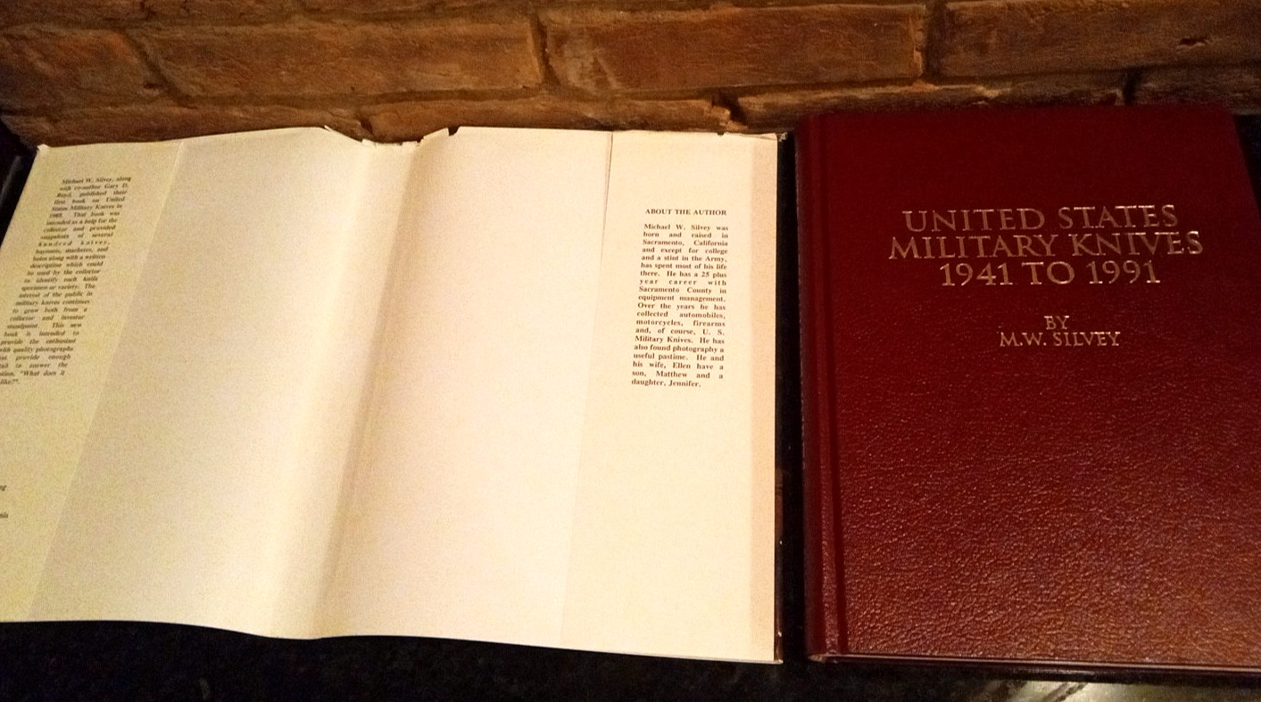 SIGNED First Edition- United States Military Knives 1941–1991 by Silvey HC DJ