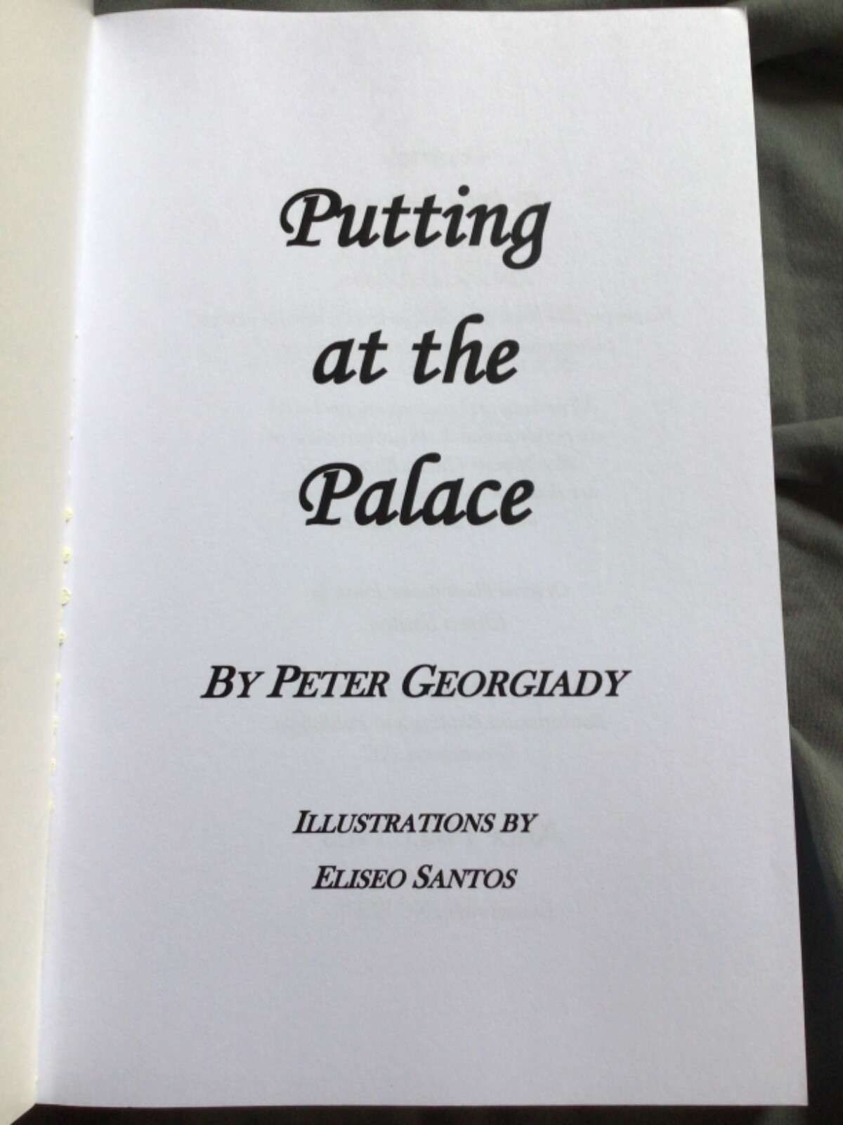 Putting at the Palace by Pete Georgiady Queen Elizabeth Golf Fiction (2015, TPB)