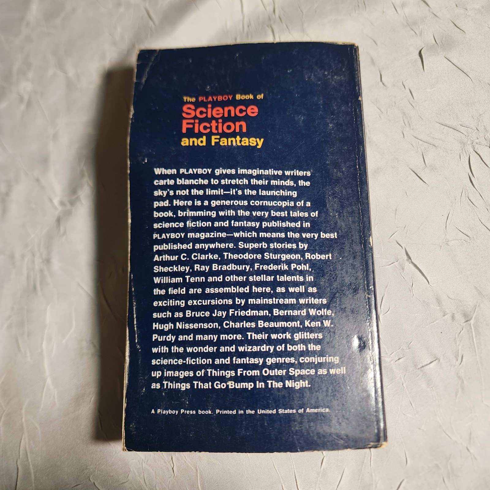 The Playboy Book of Science Fiction and Fantasy Anthology 1st Playboy PB 1968