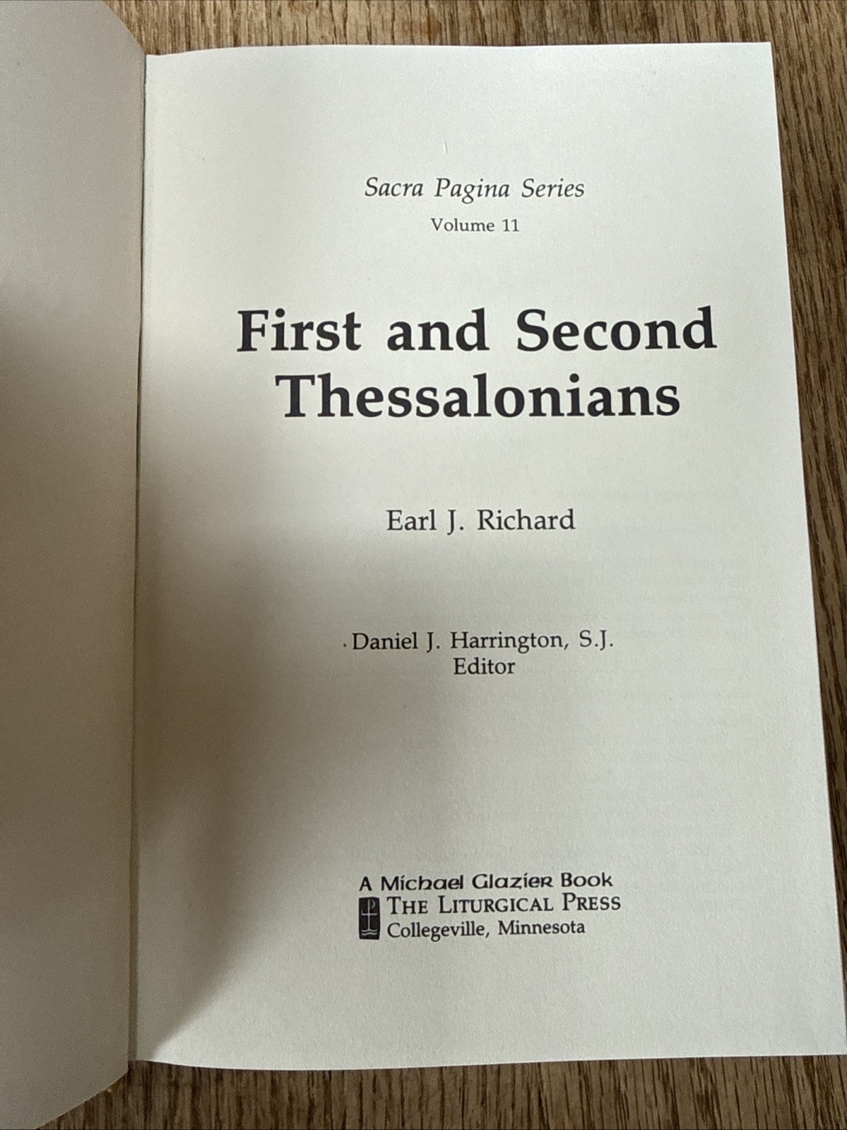 Sacra Pagina: First and Second Thessalonians – Hardcover – VERY GOOD