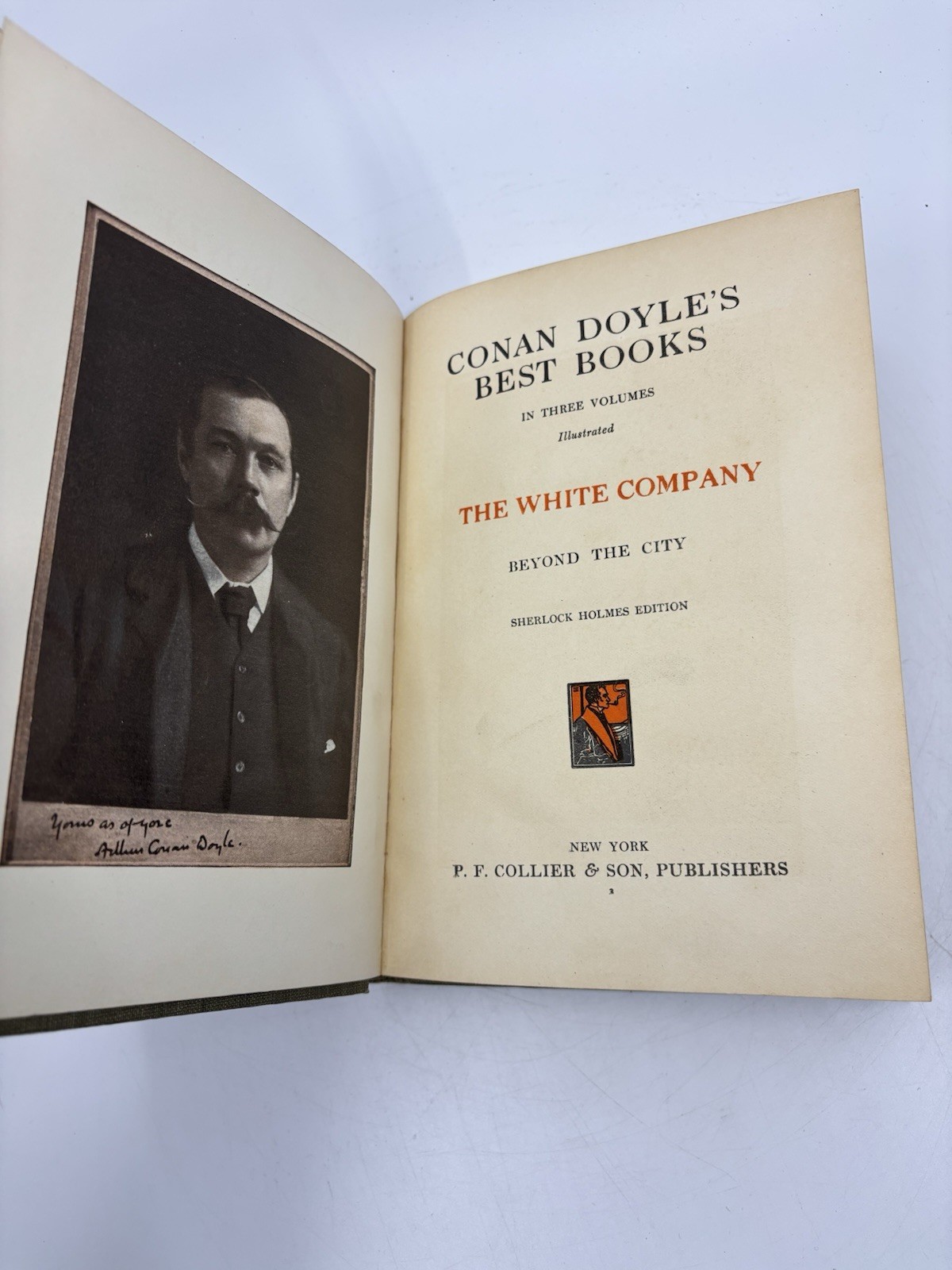 Conan Doyle’s Best Books 3‑Vol Sherlock Holmes Set P.F. Collier Illustrated