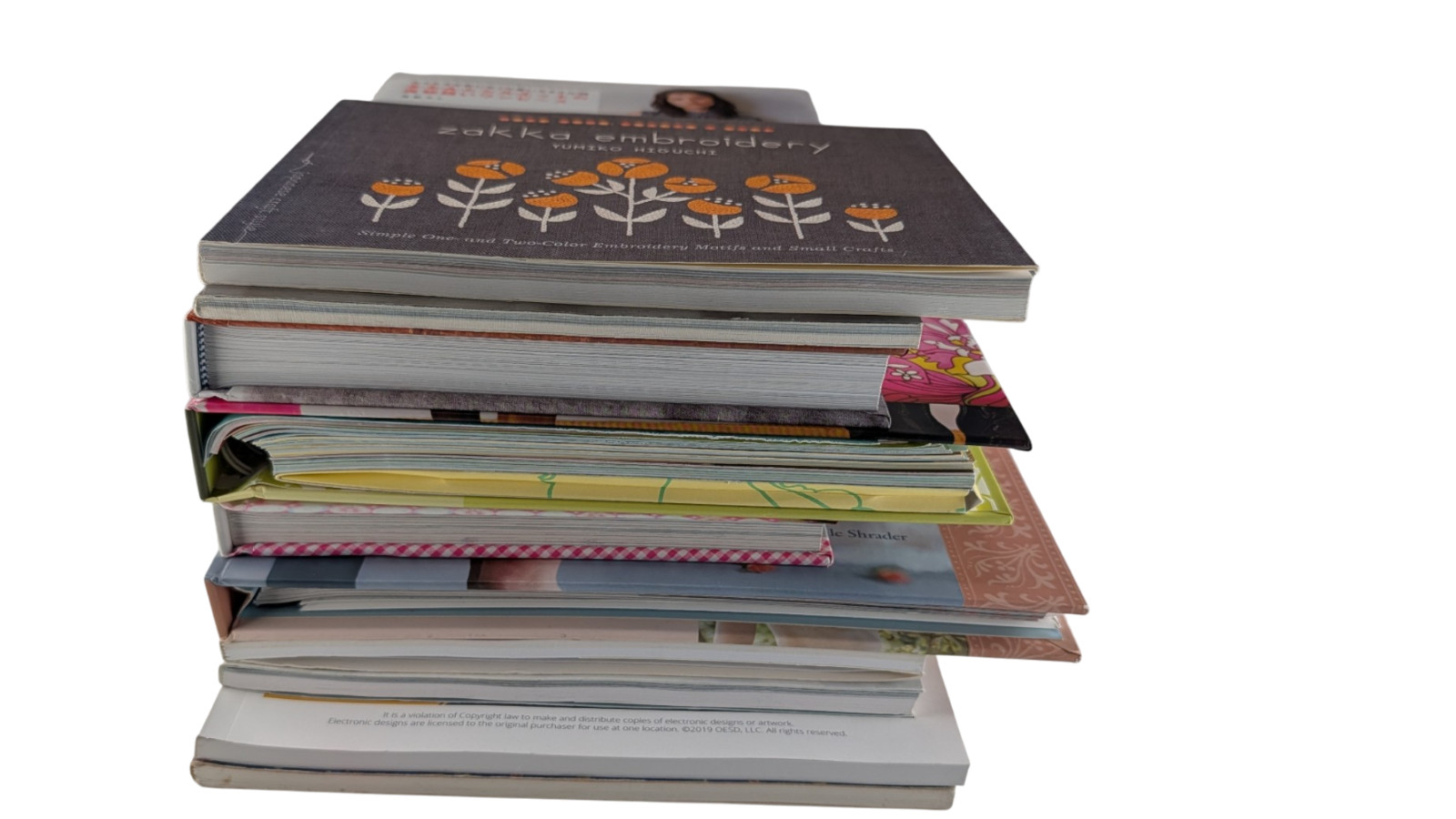 Lot 10 Sewing Pattern Craft Books OESD USB Quilting Embroidery Tuttle Abrams