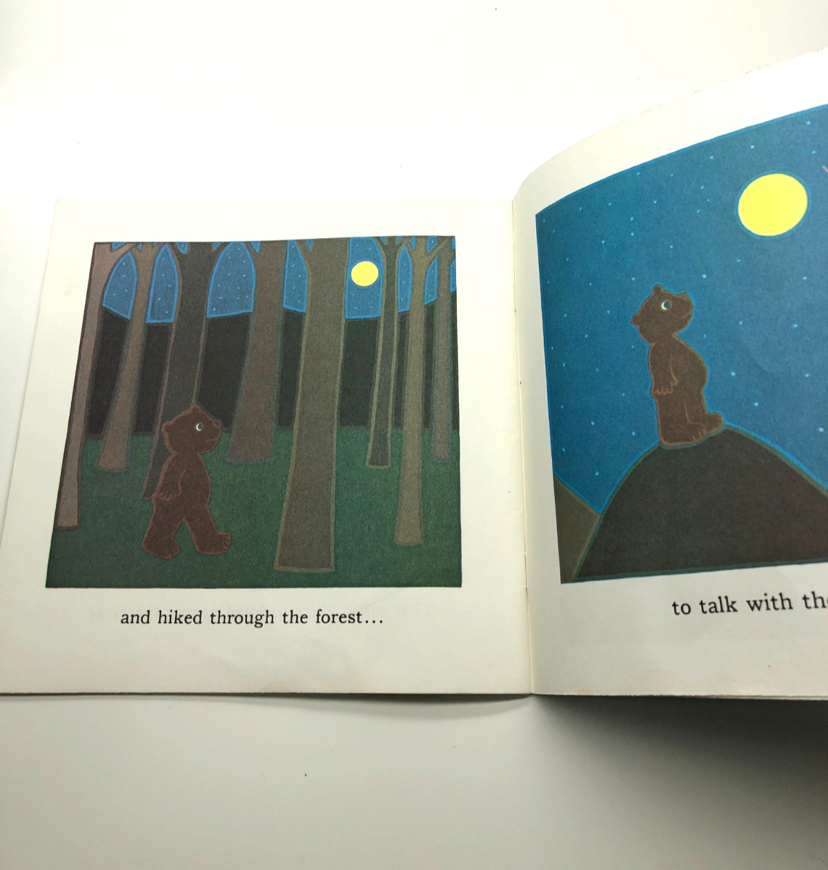 1982 Happy Birthday Moon Frank Asch Story Book Kids Vintage Scholastic