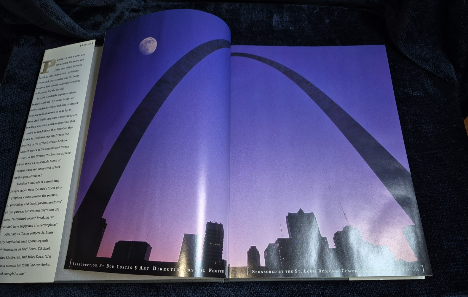 Baseball Coffee Table Book St Louis For the Record Bob Costas HC Color Images DJ