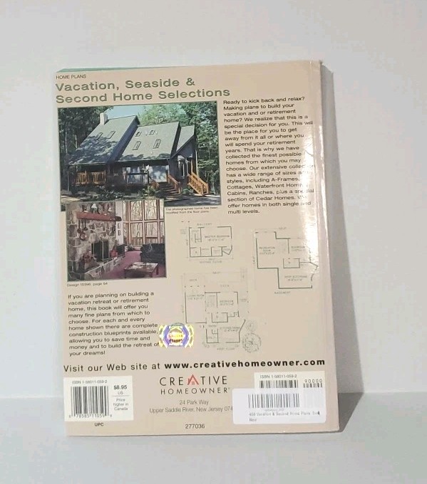 408 Vacation and Second Home Plans by Creative Homeowner (1999)