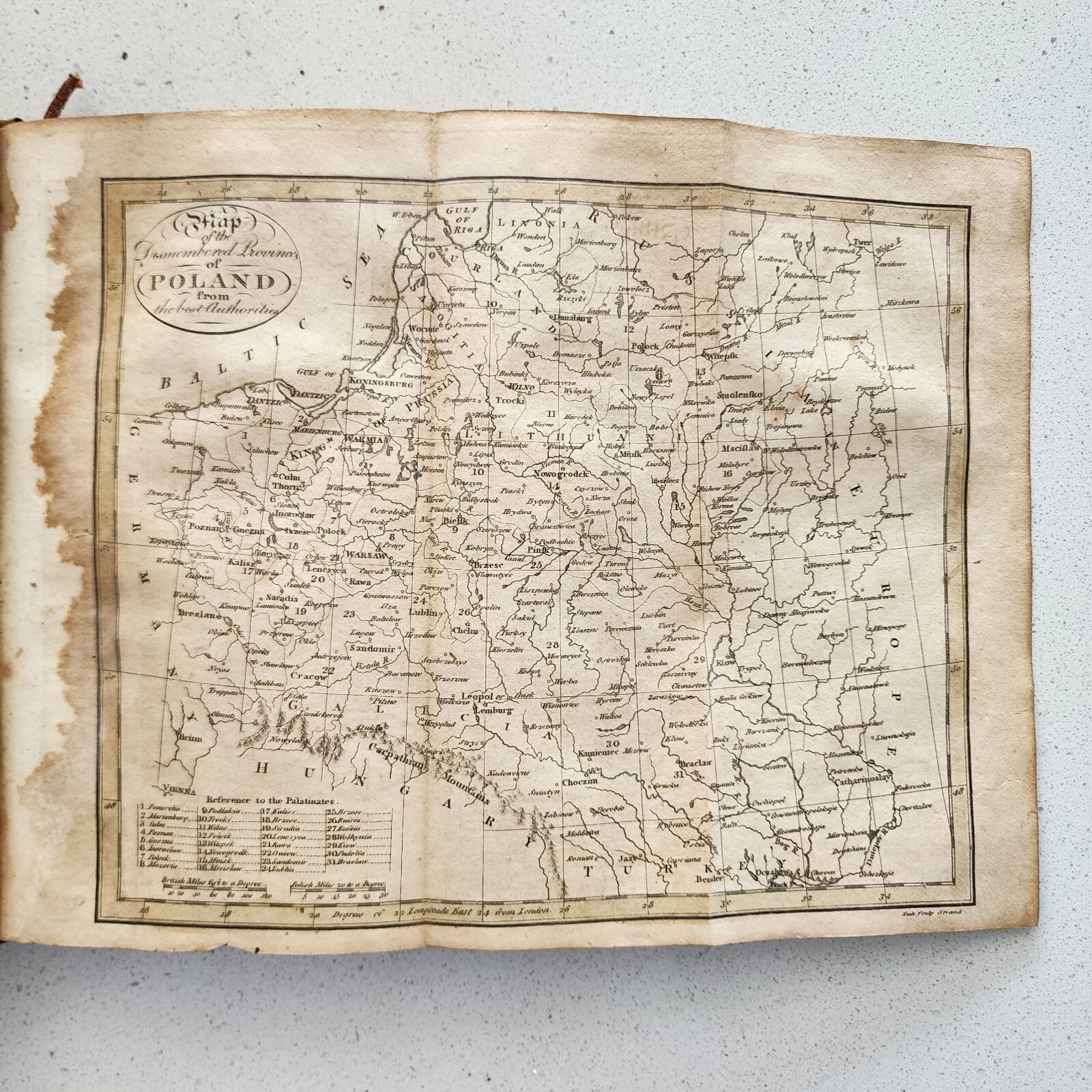 1805 System of Geography Vol IV Glasgow Antique Leather Book with Foldout Maps