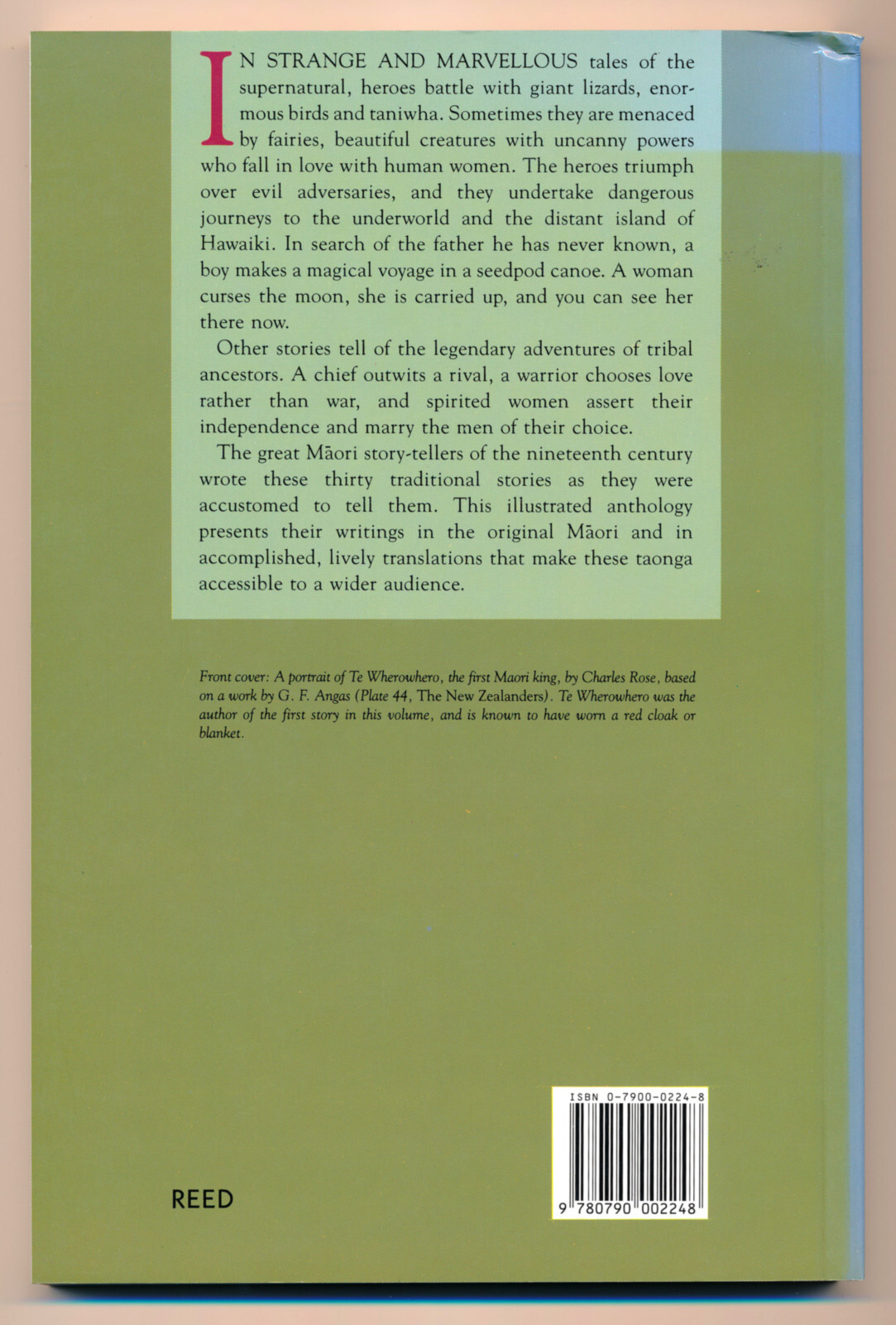 TRADITIONAL MAORI STORIES – Softcover – 192 Pages – in English and Maori – NEW!