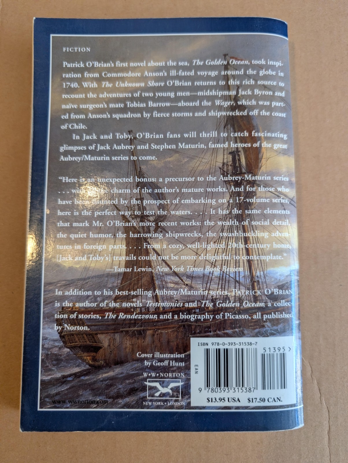 PATRICK O’BRIAN: GOLDEN OCEAN; UNKNOWN SHORE – 2 STANDALONE NOVELS