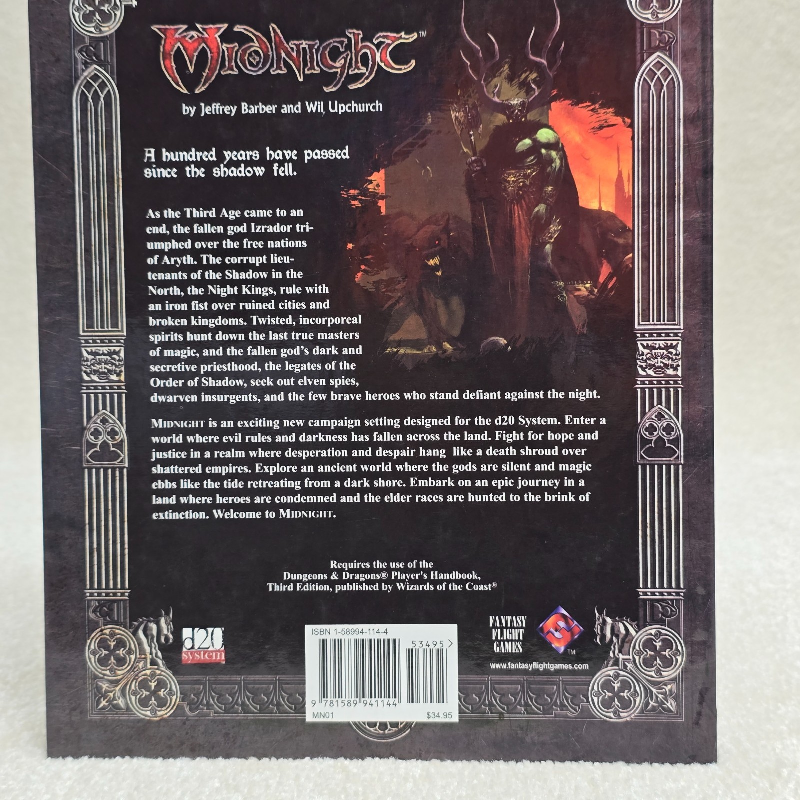 Midnight rpg: Epic Fantasy in an Age of Shadow d20 System Roleplaying Hardcover