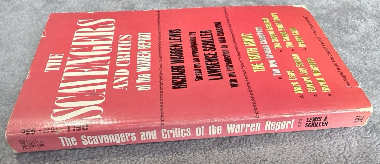 Scavengers & Critics Warren Report 1967 Dell PB JFK 1st Ed Good