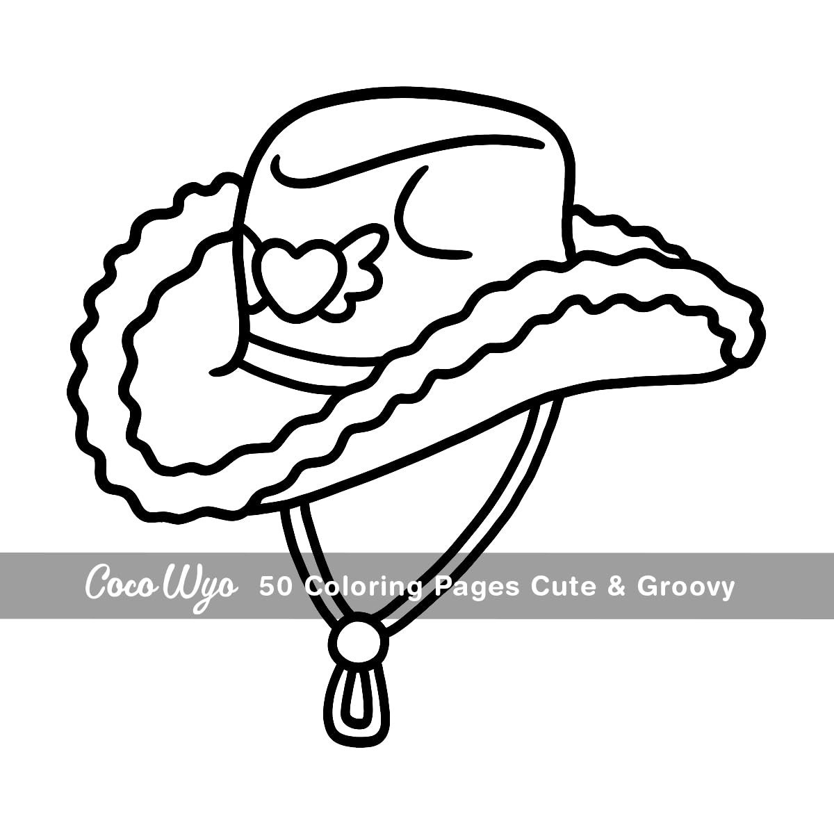Cute & Groovy Coloring Book for Adults and Kids Bold and Easy Simple and Big