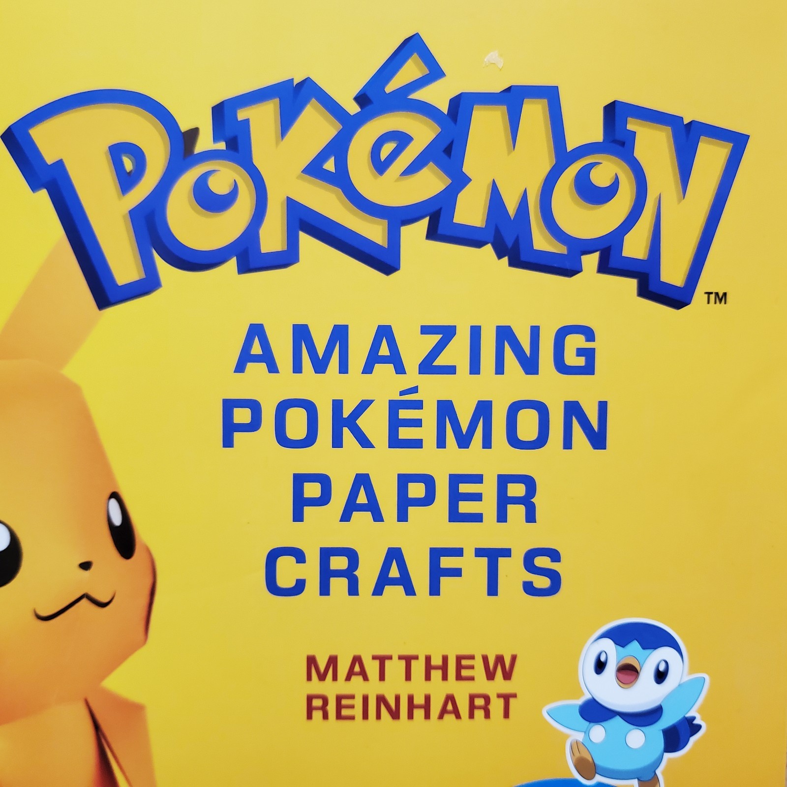 Amazing Pokemon Paper Crafts Matthew Reinhart 2024 Activity Book 14 DIY Projects