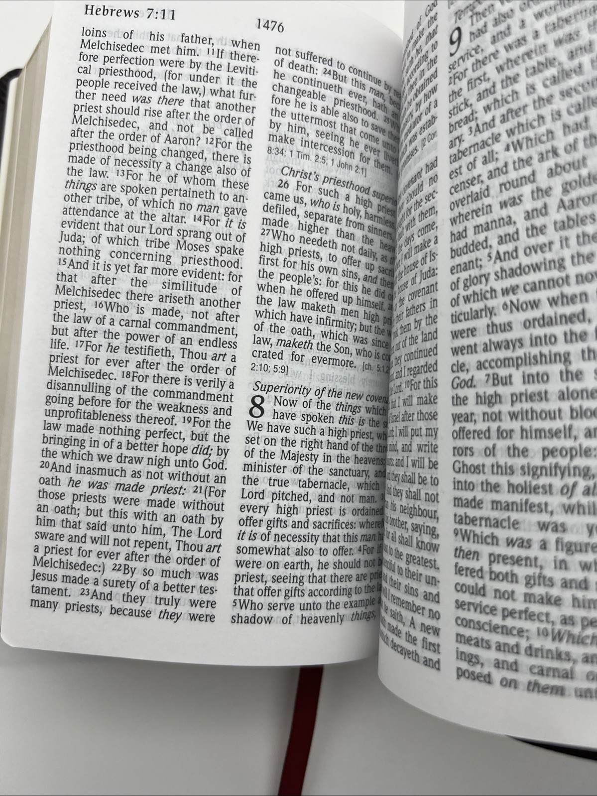 Holy Bible King James Version Reference Edition Hendrickson Bibles