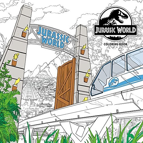 JURASSIC WORLD ADULT COLORING BOOK By Nbc Universal & Chris Bolson **Excellent**