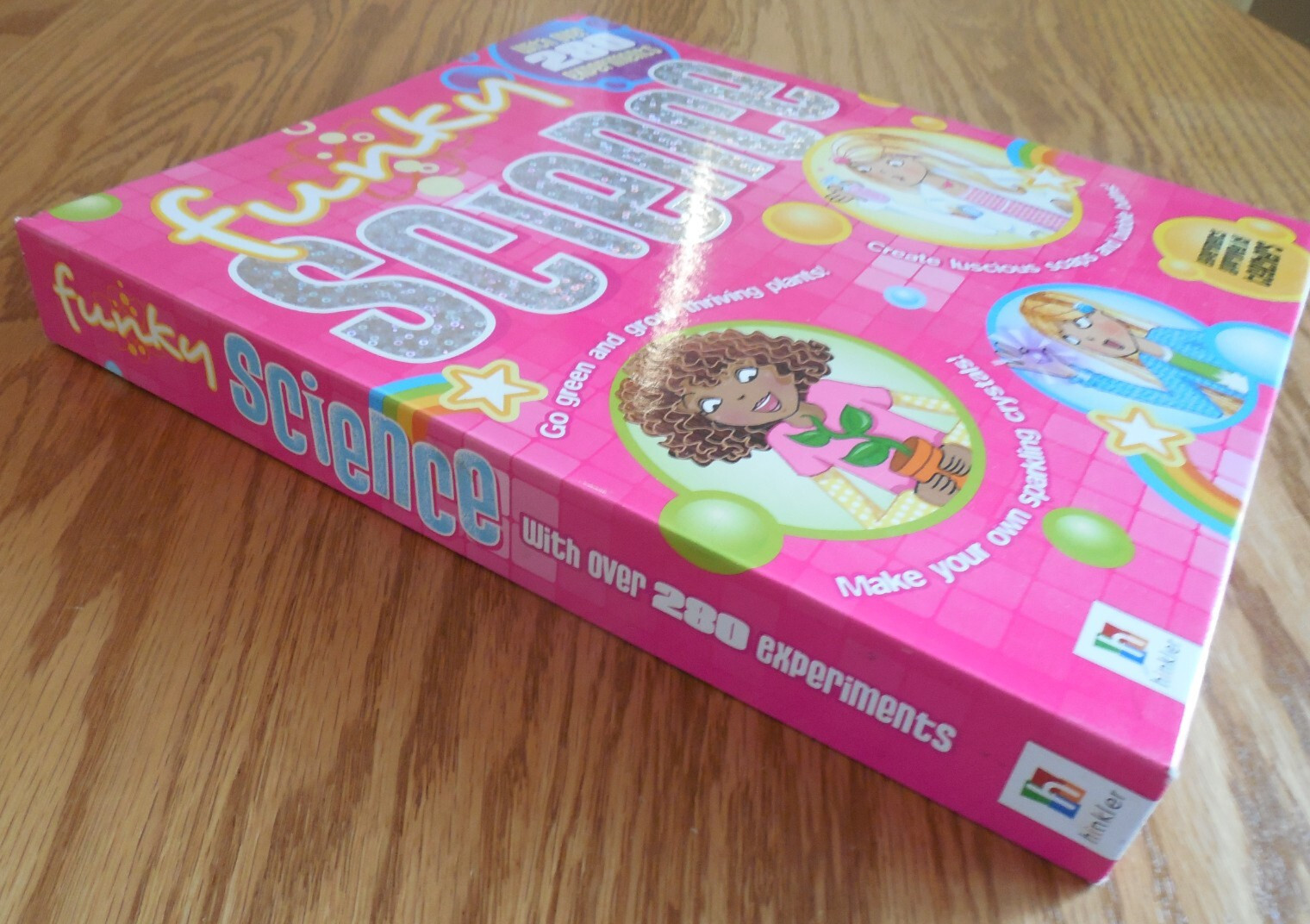 Hinkler Books “Funky Science” for Girls with 280+ Experiments HC Spiral Book