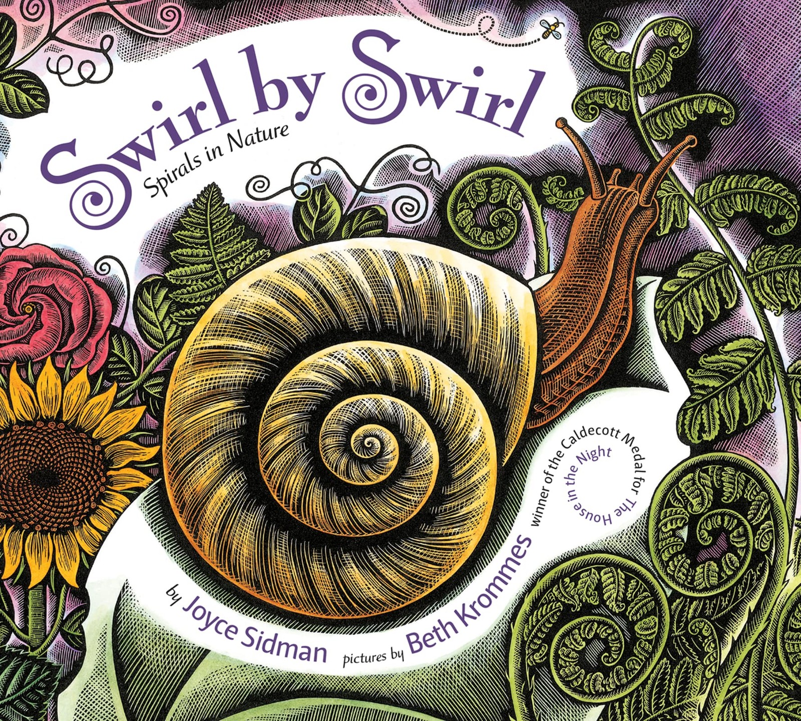 Swirl by Swirl: Spirals in Nature – board book Sidman, Joyce|Krommes, Beth