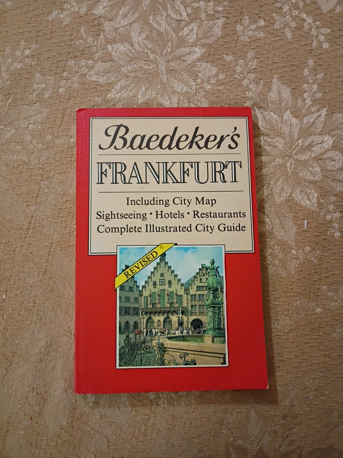 Baedeker’s Frankfurt 1987 Revised Illustrated City Travel Guide Paperback Book