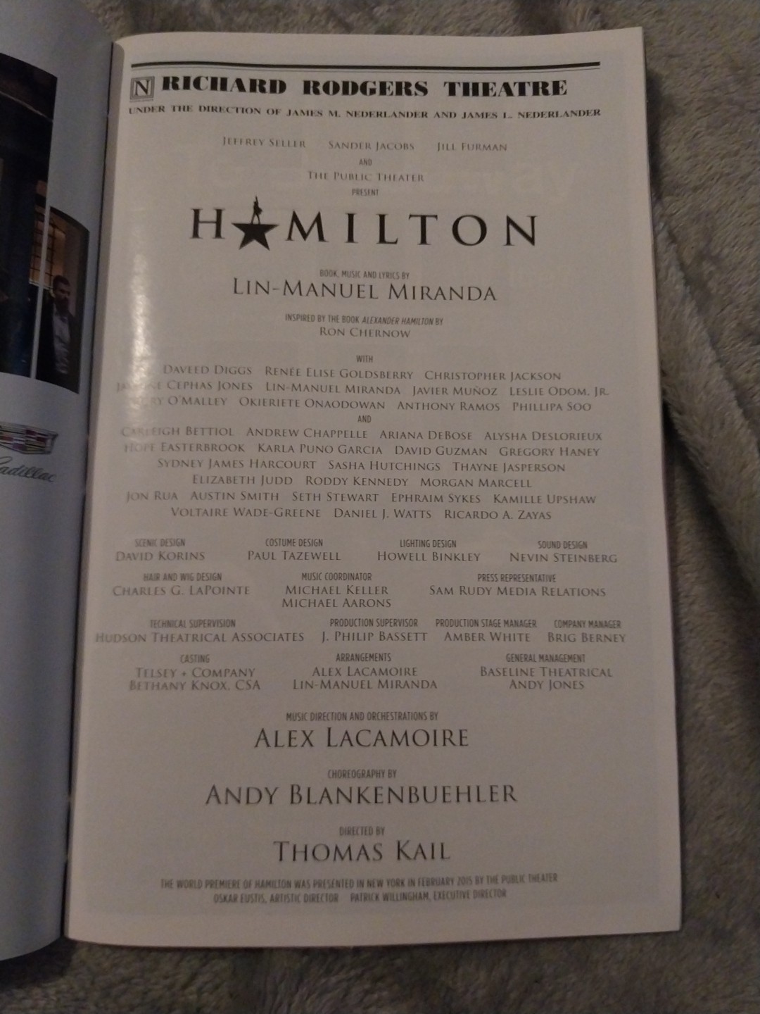 PLAYBILL Magazine Book HAMILTON June 2016 PRIDE EDITION Lin-Manuel Miranda RARE!