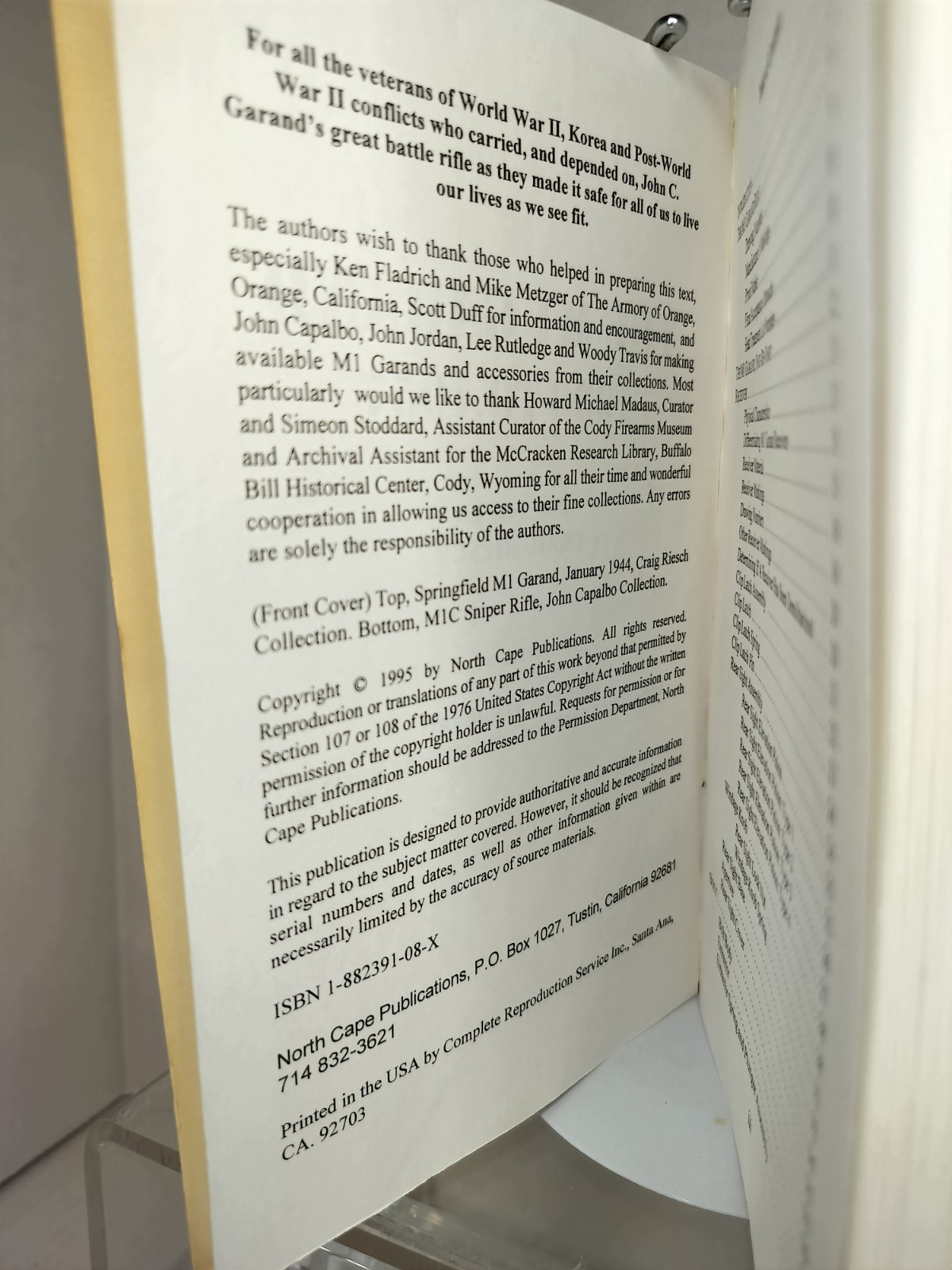 For Collectors Only: M1 GARAND 1936 to 1957 – Joe Poyer & Craig Riesch