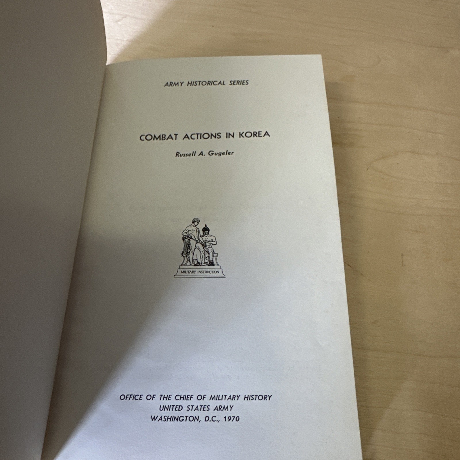 US Army Historical Series Combat Actions In Korea, Russell Gugeler HC 1970 Red