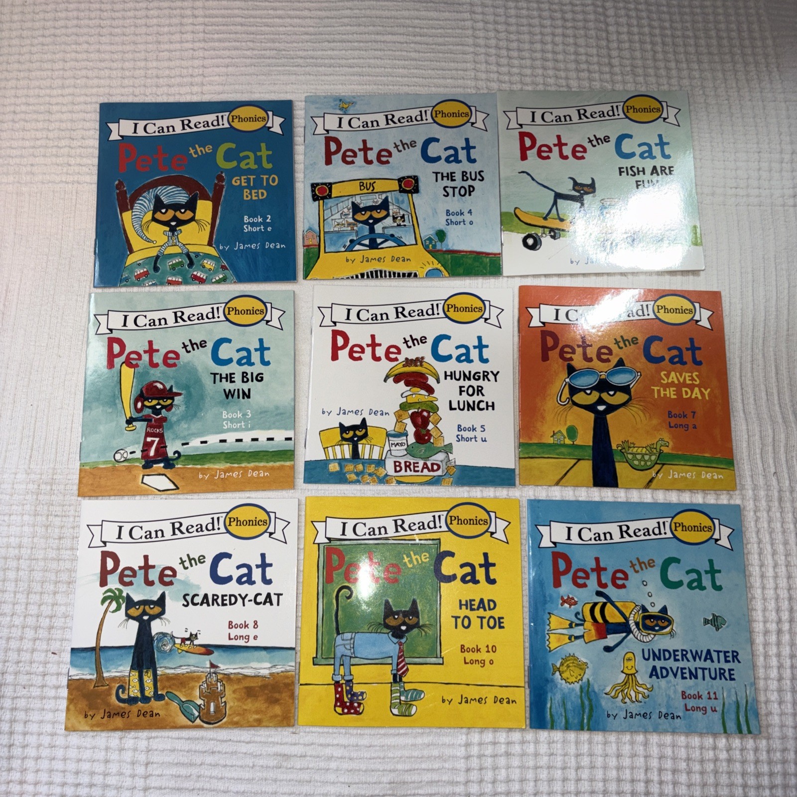Lot Of 9, Pete The Cat, I Can Read Phonics