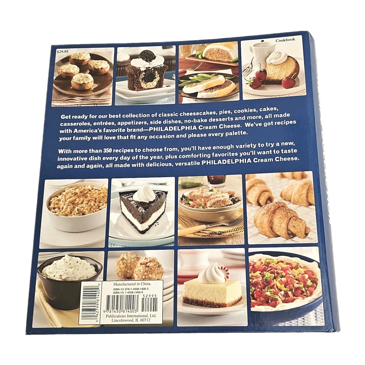 Kraft Philadelphia Recipe Collection Cookbook | Over 350 Recipes | Hardcover