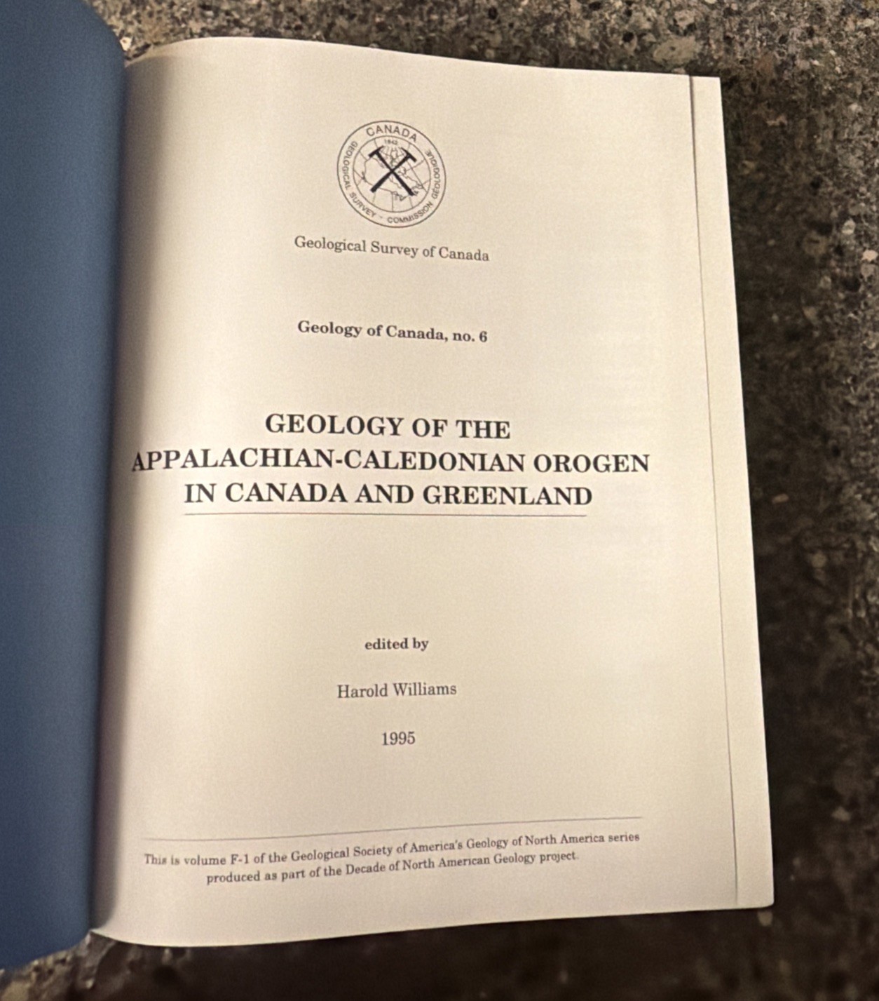 The Geology of Canada Vol. 6 : Geology of the Appalachian-Caledon