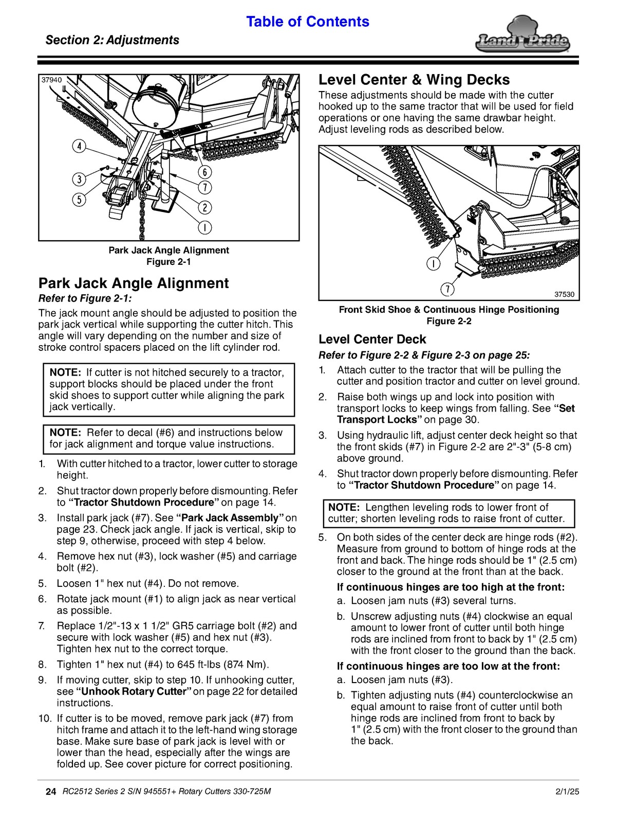 LAND PRIDE RC2512 Rotary Cutters Operators Manual – WIRE BOUND – TOUGH COVERS
