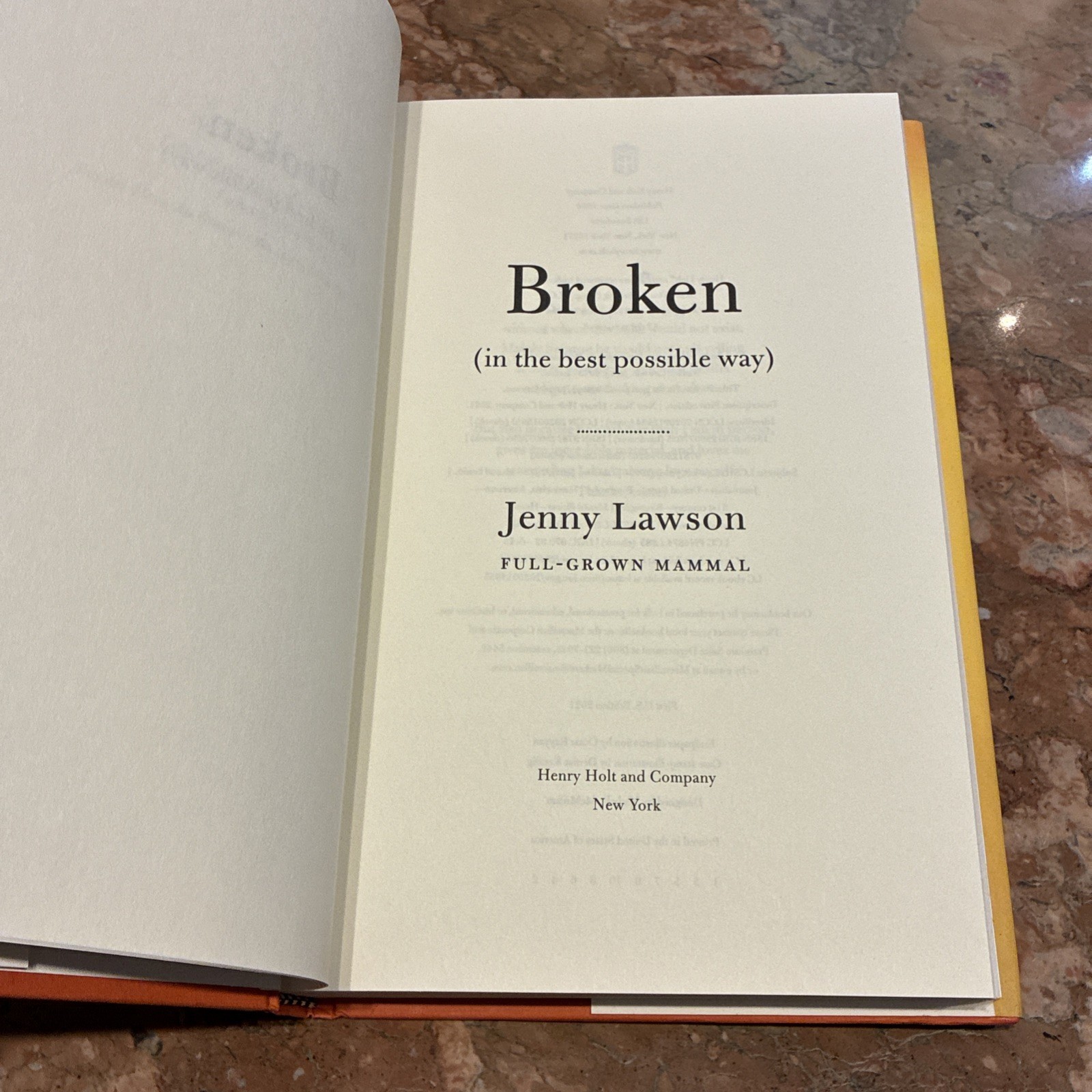 Signed Book Broken In The Best Possible Way Jenny Lawson Humor Books
