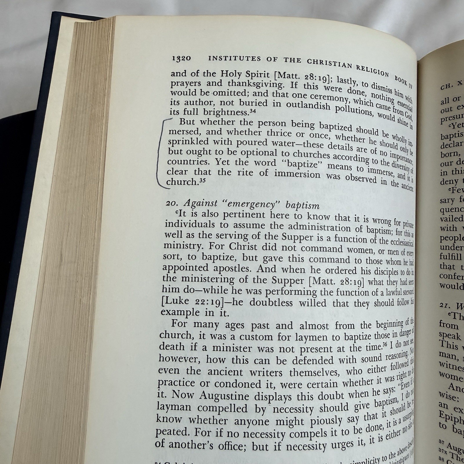 Calvin’s Institutes Of The Christian Religion Vol 1 & 2, 1960 Westminster Press