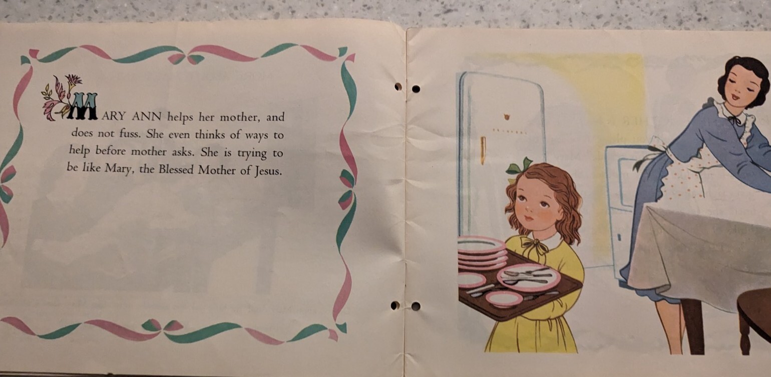 Vintage Catholic Children’s Treasure Box No. 10 1958 More About Mary Ann