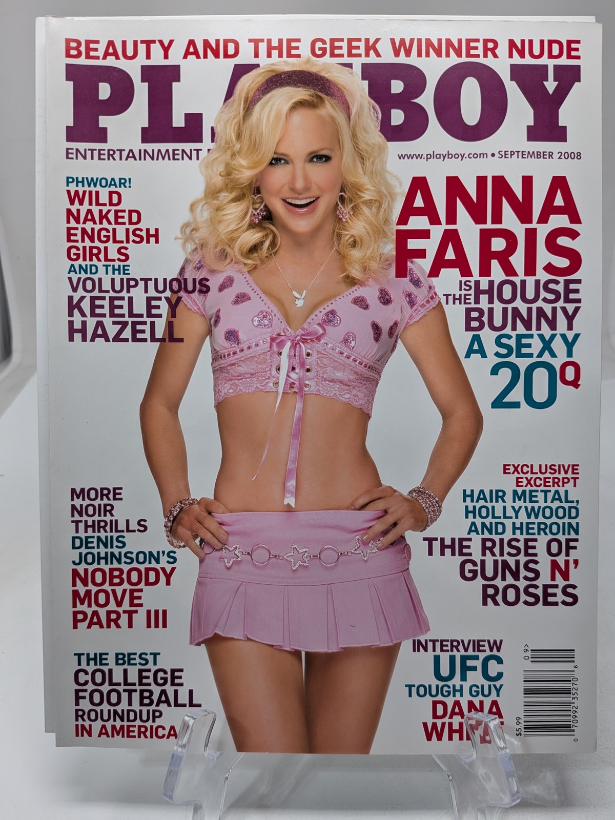 Playboy Magazine September 2008 🔥 CG Anna Faris 🔥 PM Valerie Denise Mason 🔥